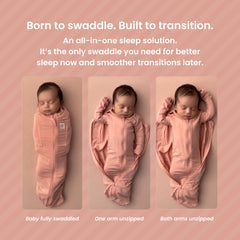 Elovee & Co. rust swaddle breathable fabric helps regulate warmth