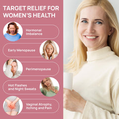 Elrisme application vulvar area shows where to apply for dryness relief.