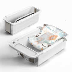 Elyelsanns collapsible baby bathtub with large capacity for newborn to toddler baths.