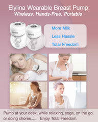 Elylina ultra-quiet wearable breast pump enables discreet expression anywhere.