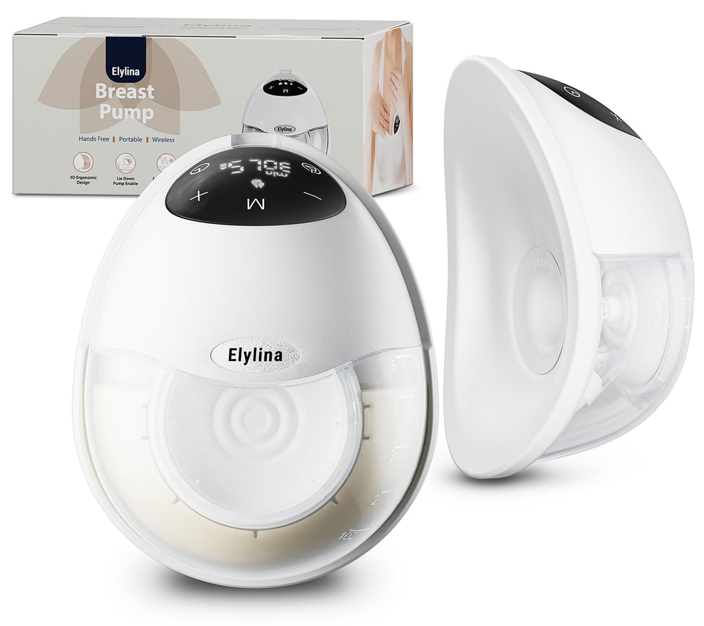 Elylina Wearable Pump curved-fit hugs the body for discreet pumping