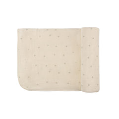 Ely's & Co. 47x47 inch muslin swaddle serves multiple everyday uses.