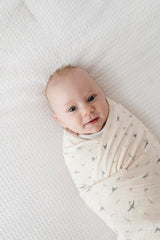 Ely's & Co muslin swaddle blanket 47x47 inches offers breathable warmth.