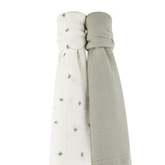 Ely's Co. muslin swaddle close-up cotton texture