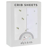 Ely's & Co Berry waterproof pack n play sheet with built-in mattress protection.