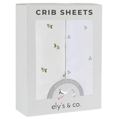 Ely's & Co Berry waterproof pack n play sheet with built-in mattress protection.