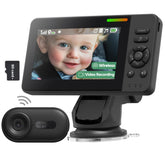 Elzeeo baby car camera 1080p display for crystal-clear daytime monitoring.