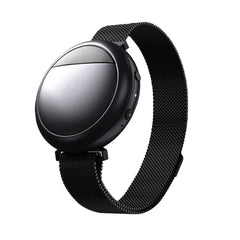 Embr Wave cooling bracelet on wrist delivers discreet cooling relief.