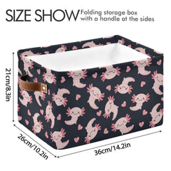 Emelivor storage basket with reinforced handles for easy carrying.