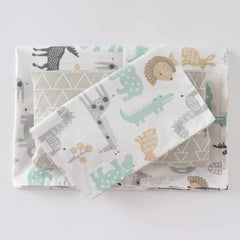 Emenpy crib fitted sheet showing standard 52x28x8 inches for secure crib mattress fit.