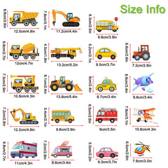 EMPCYDIA glow-in-the-dark tractor decal enhances playroom decor and vehicle recognition