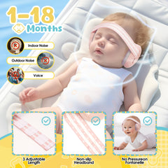 Empireway GS010 adjustable headband-fit shows secure, comfortable wear for growing kids.