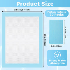 Enjamyo underpads with leakproof backsheet protect bedding and furniture from leaks.
