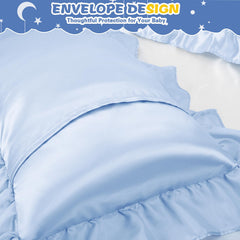 Entisn envelope-closure pillowcase prevents snagging.
