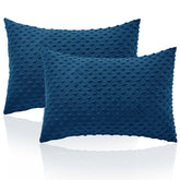 Entisn navy dot texture toddler pillowcase providing soft, calming feel
