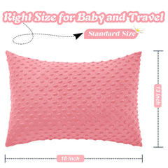 Entisn closeup of plush minky-dot texture for soothing baby comfort