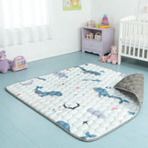 ENVTEK Baby Play Mat folded 50x50 offers portable floor time anywhere