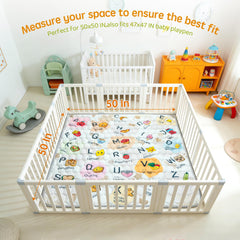 ENVTEK foldable baby mat ideal for travel and storage