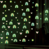 Epakh rainbow wall sticker adds vibrant rainbow decor to kids’ room walls.