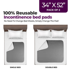 Epicessentials waterproof protector safeguards sheets during overnight accidents.