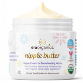 Era Organics Nipple Butter tube close-up for soothing, skin-safe relief.