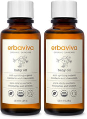 erbaviva baby oil pack of 2 visible packaging for gentle hydration