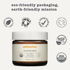 Applying Erbaviva Nursing Balm on skin for gentle relief