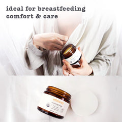 Erbaviva Nursing Balm can be used before feeding to hydrate skin