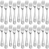 Erinnmy 24-piece toddler forks set for self-feeding with durable stainless steel