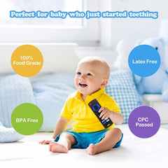 ERSIHUA teether back with eleven depressions supports varied mouth fit.