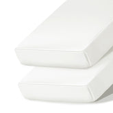 Ersmak satin crib sheets in white with a secure 9-inch pocket for standard cribs