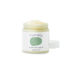 Esembly Everyday Balm jar with rich hydration for delicate baby skin.