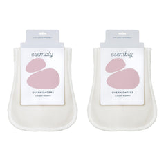 Esembly Overnighters organic cotton insert with stay-dry fleece for overnight protection.