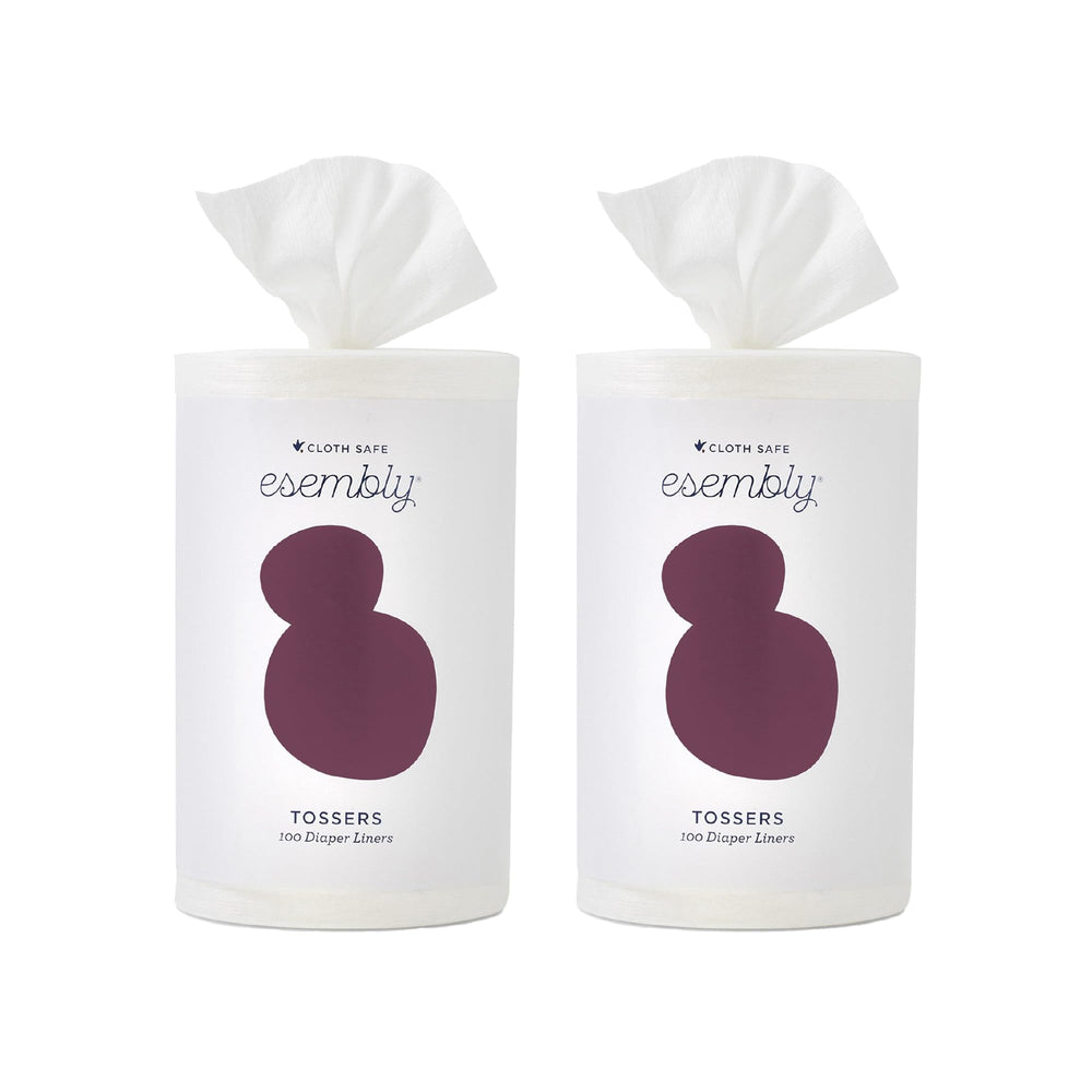 Esembly Tossers waste-removal liners provide quick, mess-free cleanup during diaper changes.