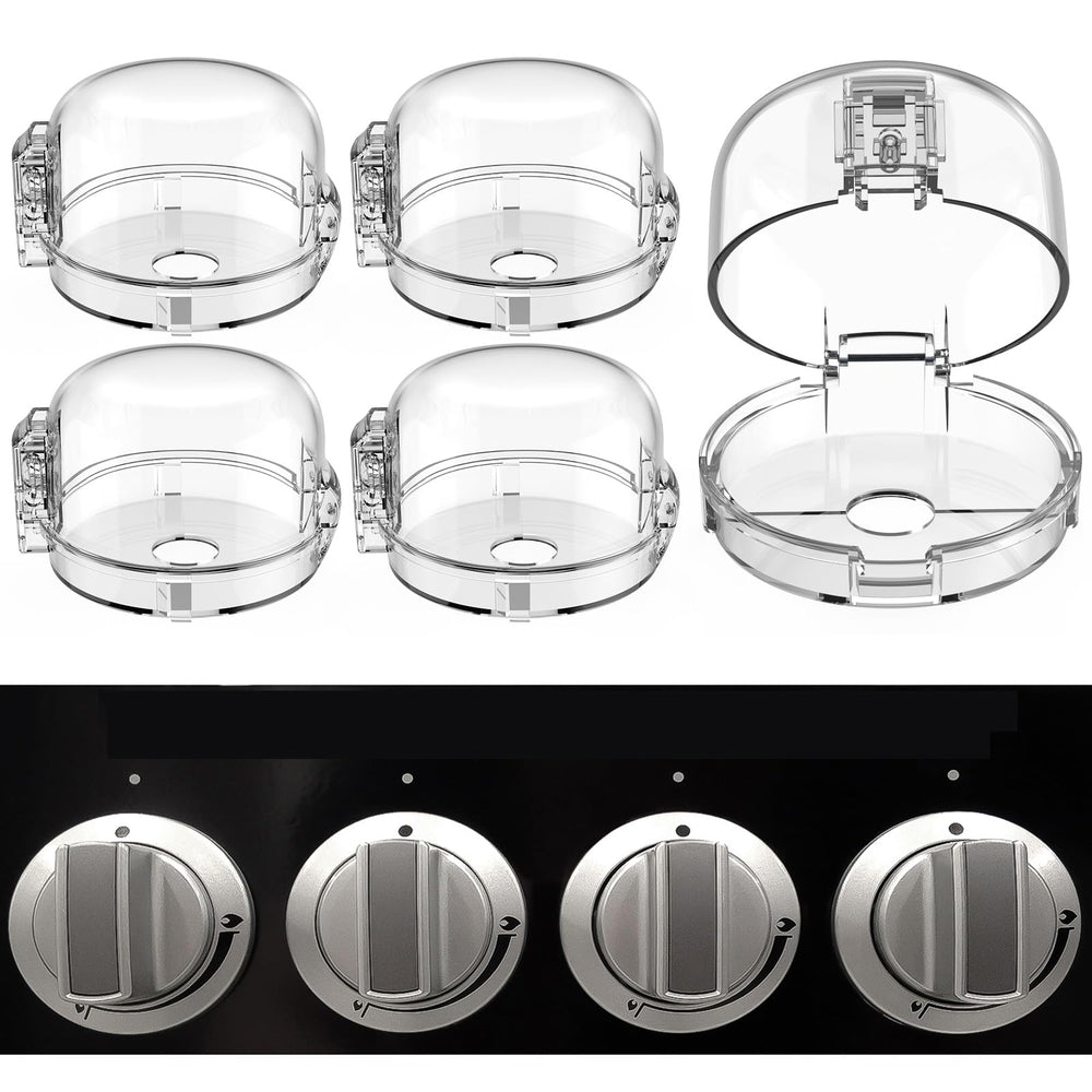 ESENHARBER stove knob covers angled view showing clear visibility for precise temp control