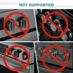 ESENHARBER stove knob covers side view highlighting compact, kid-safe design