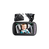 ESIYTGOP wireless baby monitor 4.3-inch display with live HD video for backseat supervision.