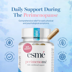 Esme perimenopause capsules pack for an easy daily wellness routine