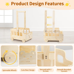 Esmorah multi-use storage crate helps organize gifts and afterward toys.