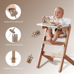 Dishwasher-safe kids cup with removable straw for easy cleaning.