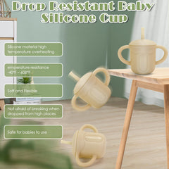 EsOfficce silicone baby cup multi-color set provides color-coded options for daily use