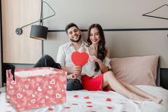 Essme pink love basket adds cute decor while organizing belongings