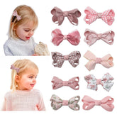 Esumun floral hair bow clip pink pattern 1 keeps hair neat and stylish