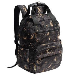 ESVAN diaper bag backpack front view with roomy pockets for quick access