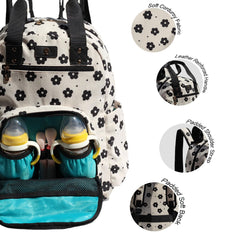 ESVAN Diaper Tote Backpack organization pockets for quick access to essentials.