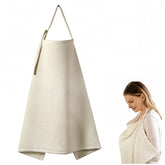 ETOFIXEE waffle nursing cover apricot folded for compact carry