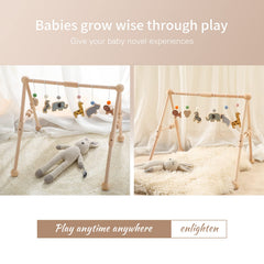 Etucdose wooden baby gym giraffe toy encourages visual tracking and exploration