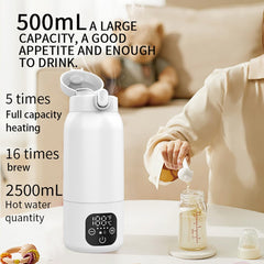 EUBUY bottle warmer lid open highlighting easy access and sealing.