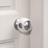 EUDEMON door knob cover in clear-white pack enhances child safety while preserving decor.