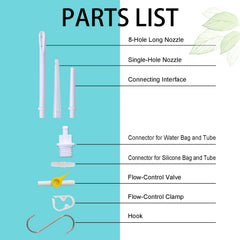 EUKESTON enema tips 6-pack for comfortable, reusable use during sessions.